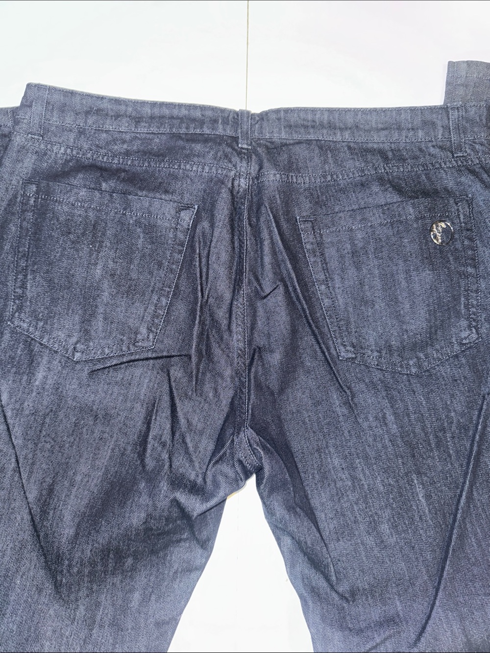Versace Men's Slim Straight Jeans in Dark Blue